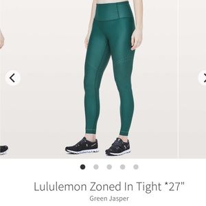 Lululemon Zoned In High Rise Tight 27”